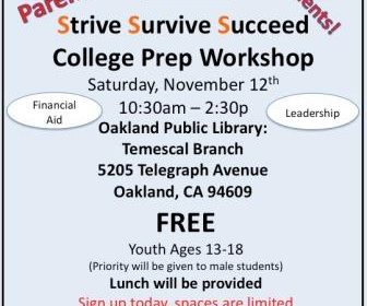 Strive Survive Succeed (S3) College Prep Workshop