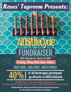 Roses’ Taproom fundraising event: Benefiting AIDS/LifeCycle