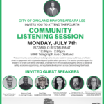 Community Listening Session with Mayor Lee
