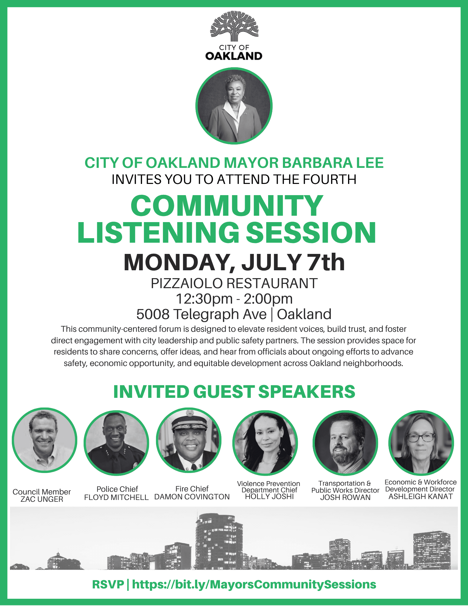 Community Listening Session with Mayor Lee