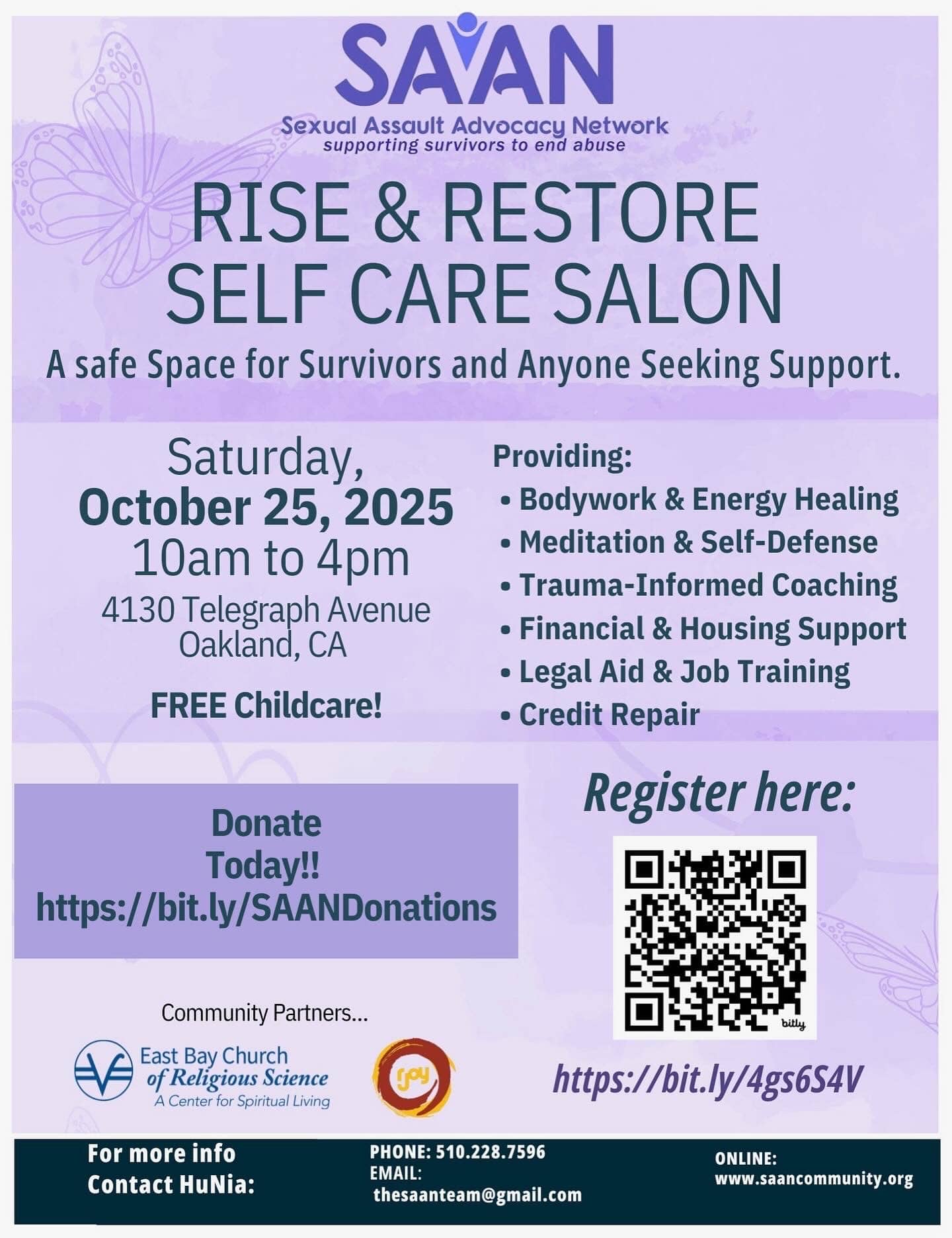 Rise & Restore: A Self-Care Salon for Domestic Violence Survivors