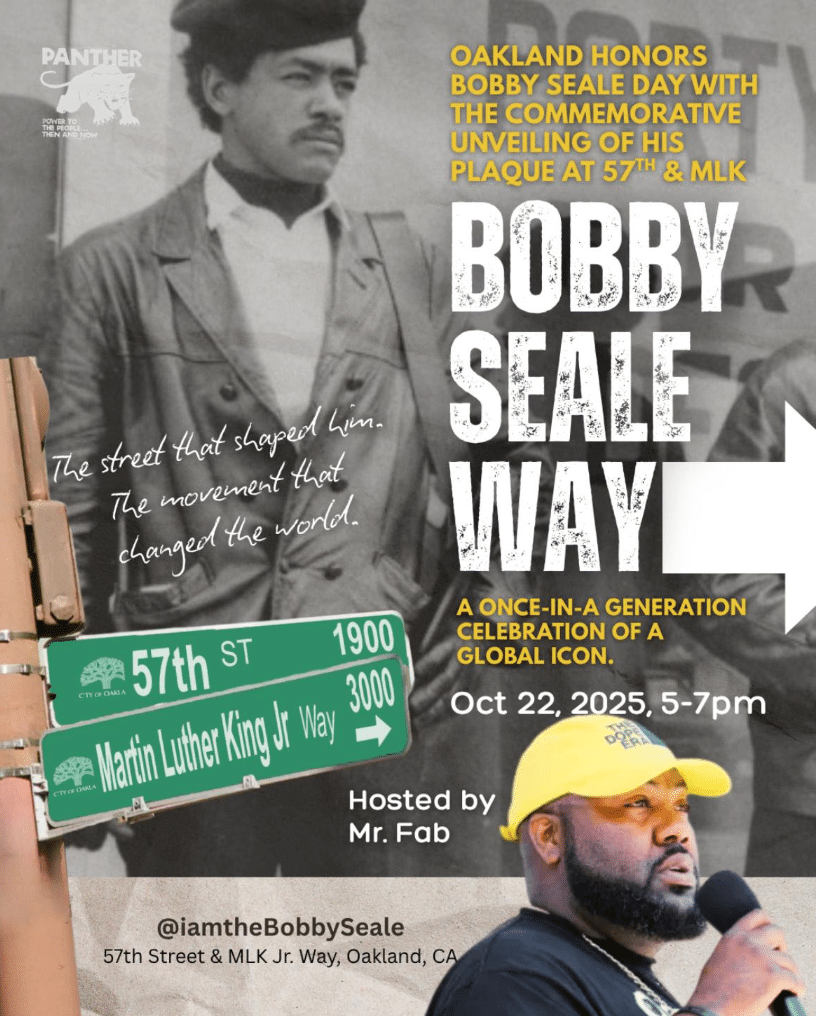 Dedication Of Bobby Seale Way