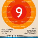 9th Year Anniversary Celebration & Artisan Market at Oakland Yard