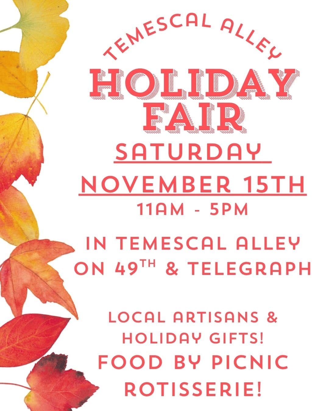 Temescal Alley Holiday Fair