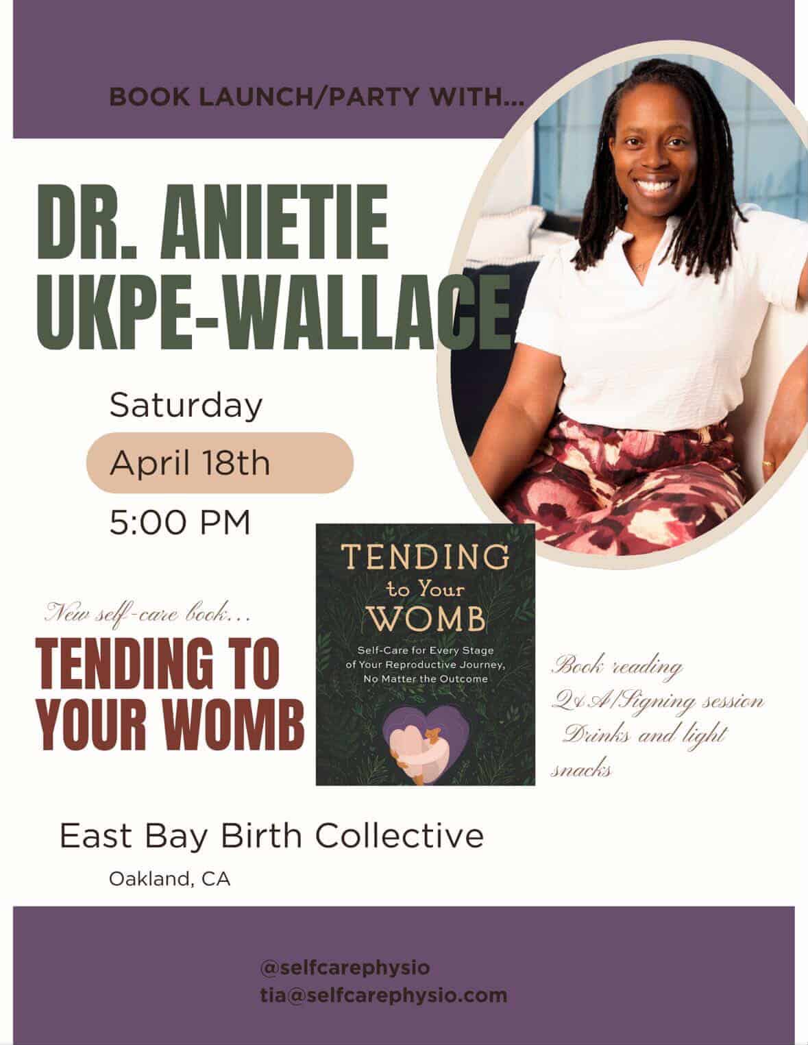 Tending To Your Womb Book Launch ~ Black Maternal Health Week Celebration