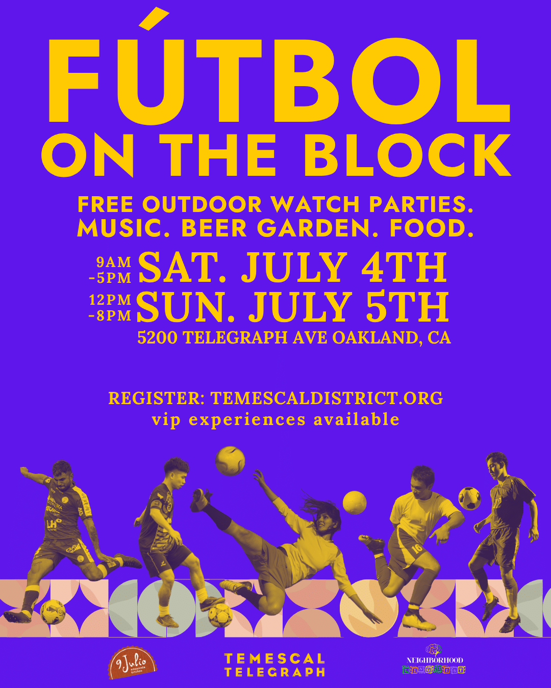 Fútbol on the Block: Free Outdoor Watch Parties