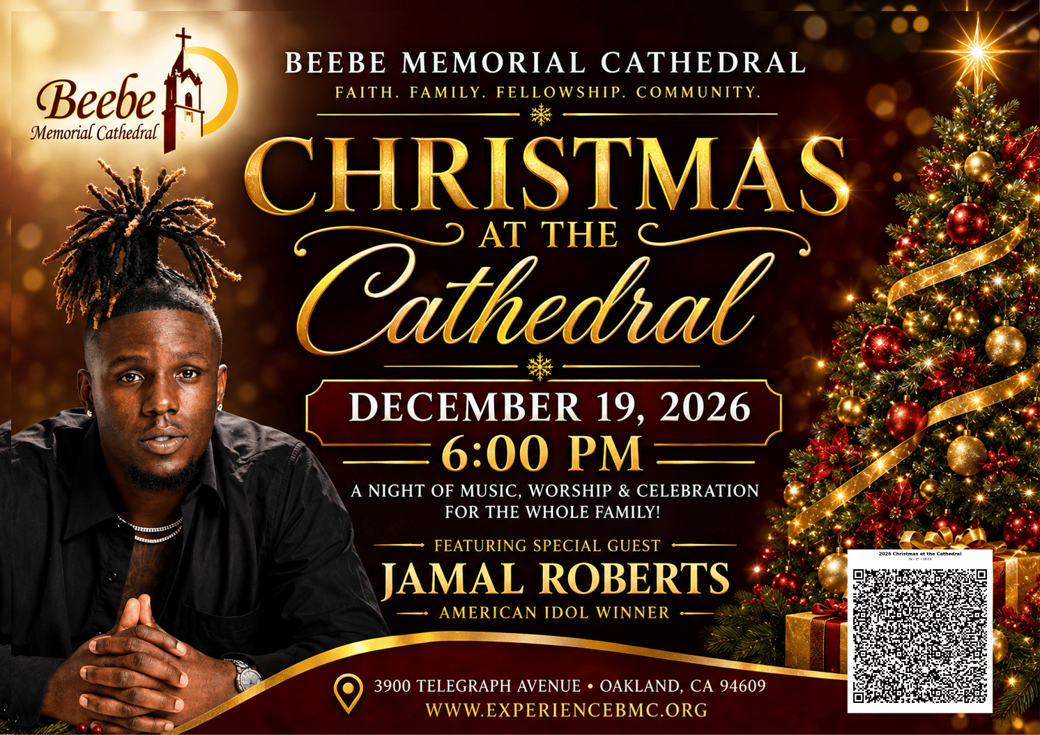 Christmas at the Cathedral Featuring Jamal Roberts